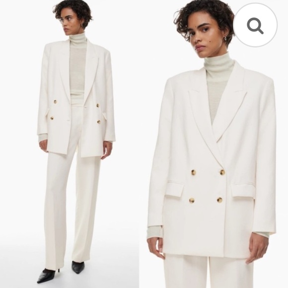 Aritzia Jackets & Blazers - NWT NWT Aritzia Wilfred Cherrelle Blazer in Light Birch Size XS